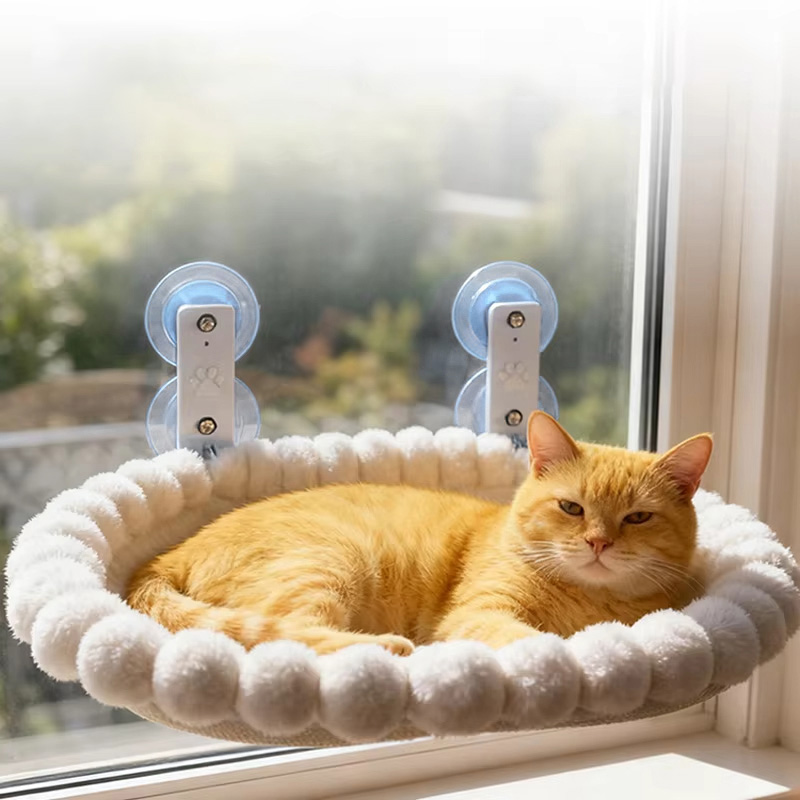 Cat Window Perch - Cat Window Hammock with Strong Suction