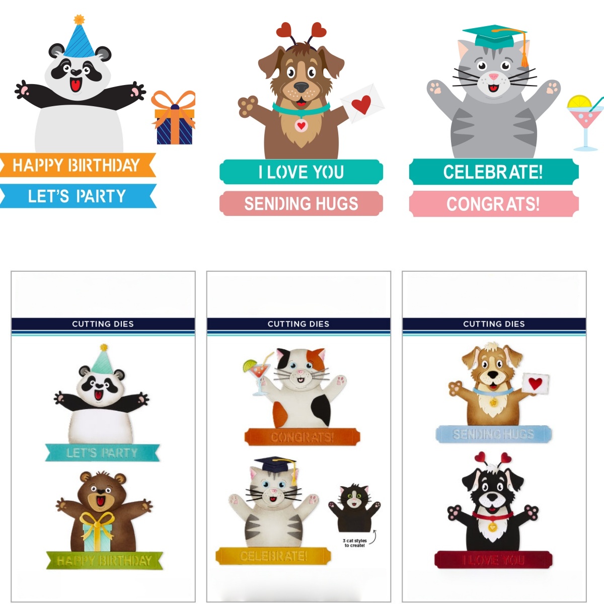 Dog Raincoat - 2026 New Birthday Bear Congrats Cat