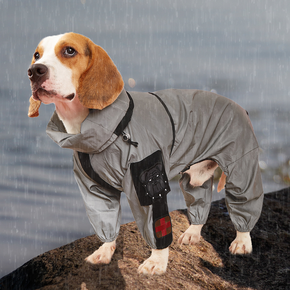 Dog Raincoat - Outdoor Large Dog Raincoat Sunscreen Reflective