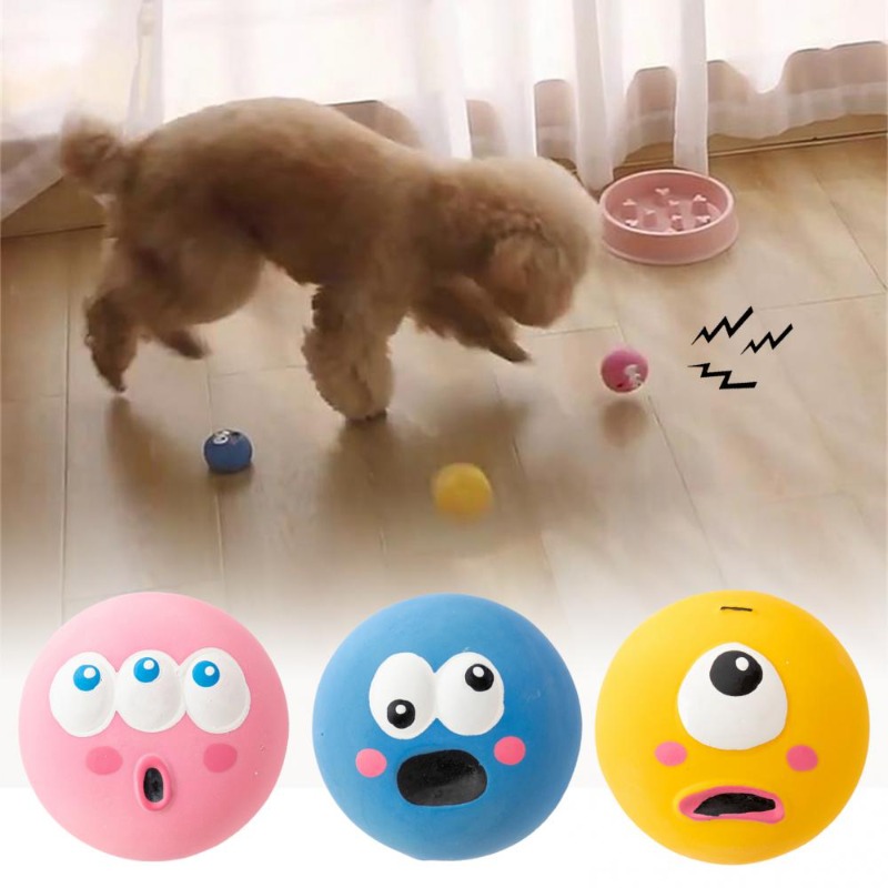 Dog Chew Toy Squeaky Ball Toy  - Pet Dental Chew Toy 리뷰 및 가격