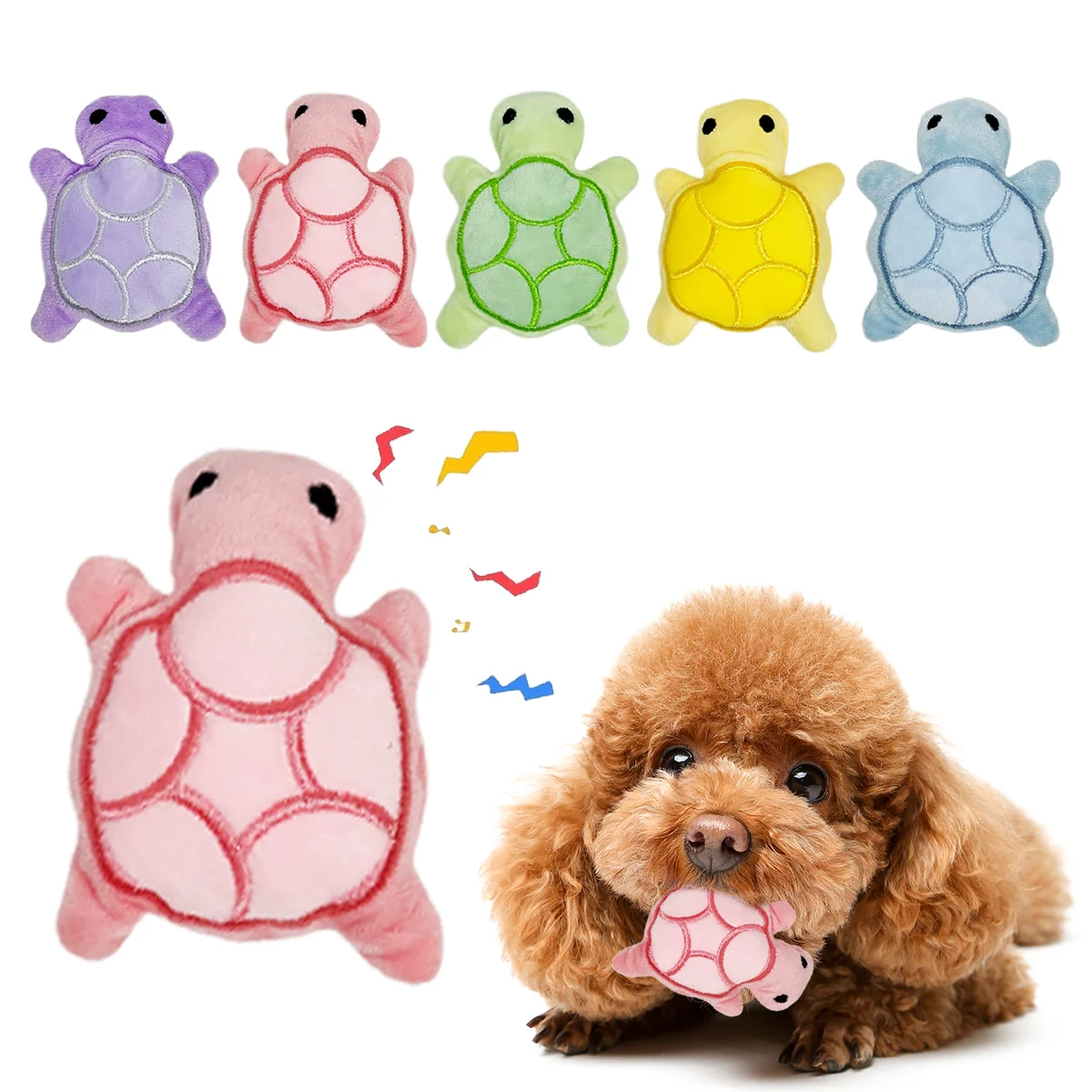 Mini turtle plush dog chew toy - Pet Dental Chew Toy 리뷰 및 가격