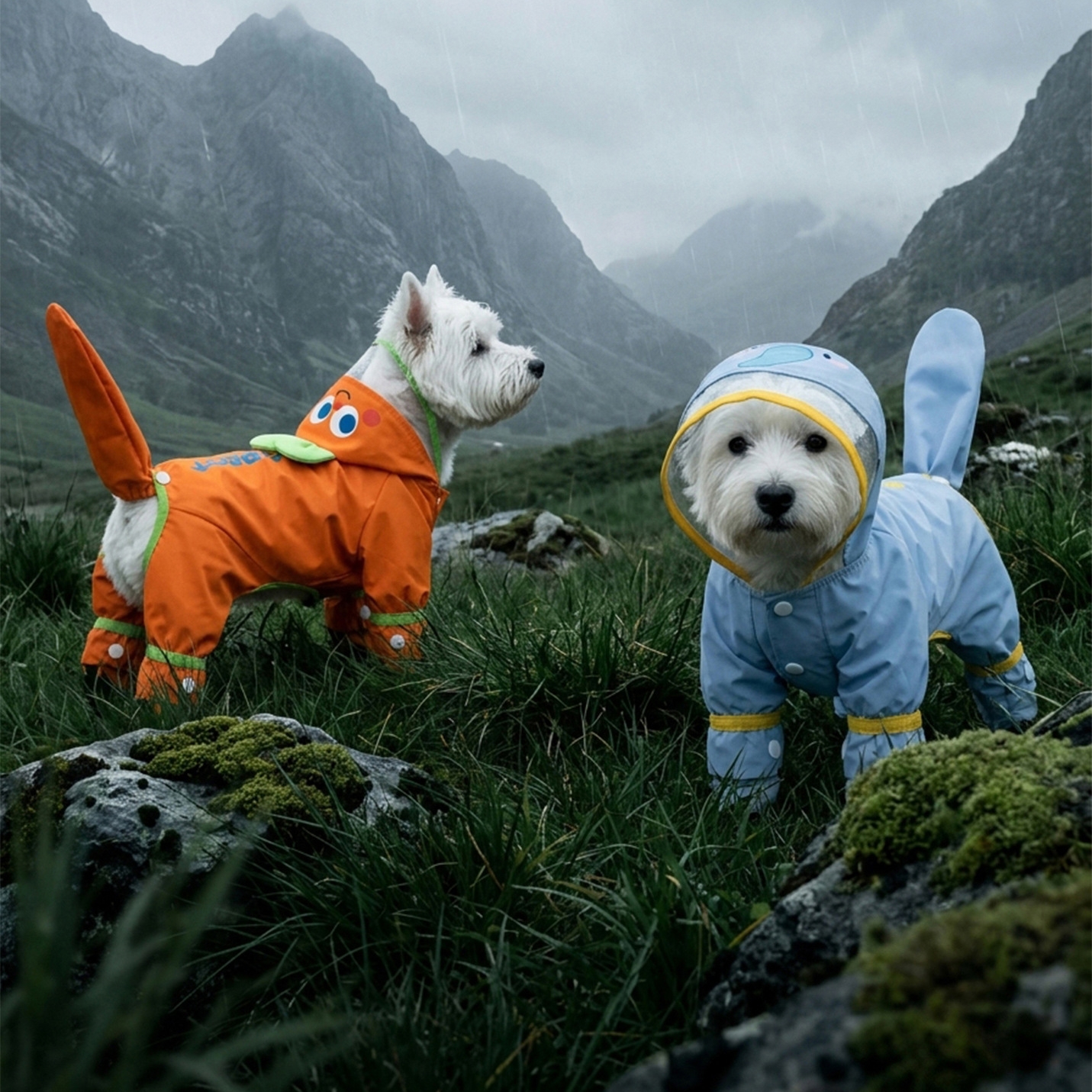 Orange Carrot Dog Raincoat Fou - Dog Raincoat 리뷰 및 가격