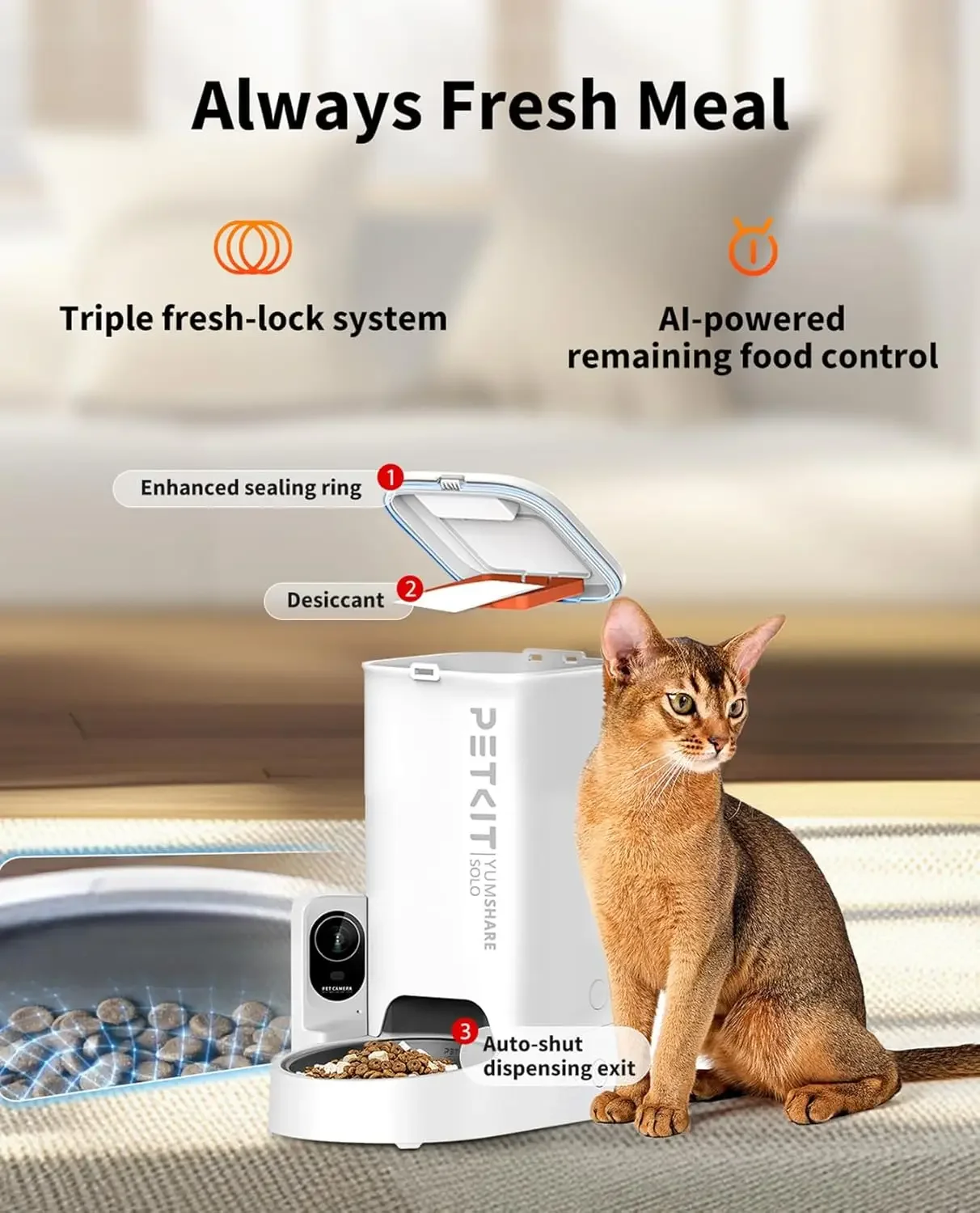 Automatic Cat Feeder with Came - Automatic Pet Feeder 리뷰 및 가격