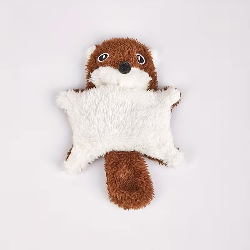 Plush Lying down Squirrel Pet  - Pet Dental Chew Toy 리뷰 및 가격