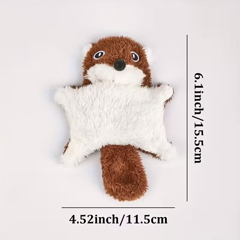 Plush Lying down Squirrel Pet  - Pet Dental Chew Toy 리뷰 및 가격