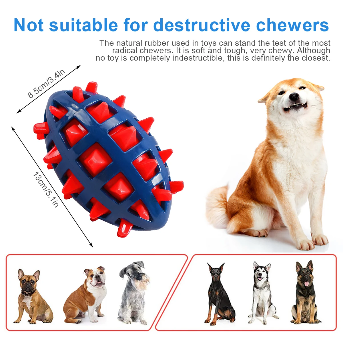 1/2Pcs Squeaky Dog Chew Toys I - Pet Dental Chew Toy 리뷰 및 가격