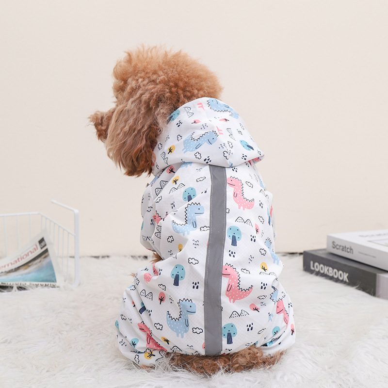 Cartoon Print Chihuahua Rainco - Dog Raincoat 리뷰 및 가격