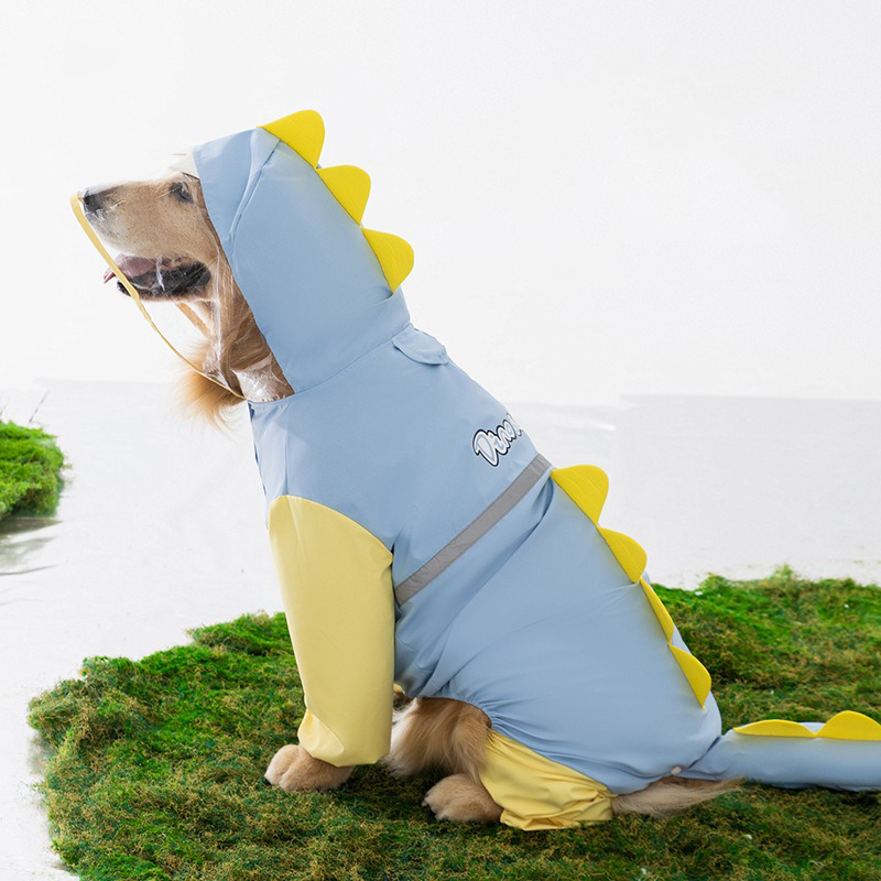 Large Dog Dinosaur Raincoat Go - Dog Raincoat 리뷰 및 가격