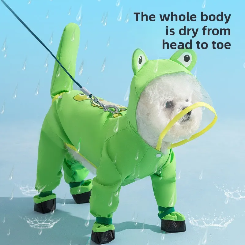 Puppy Dog with Feet Poncho All - Dog Raincoat 리뷰 및 가격