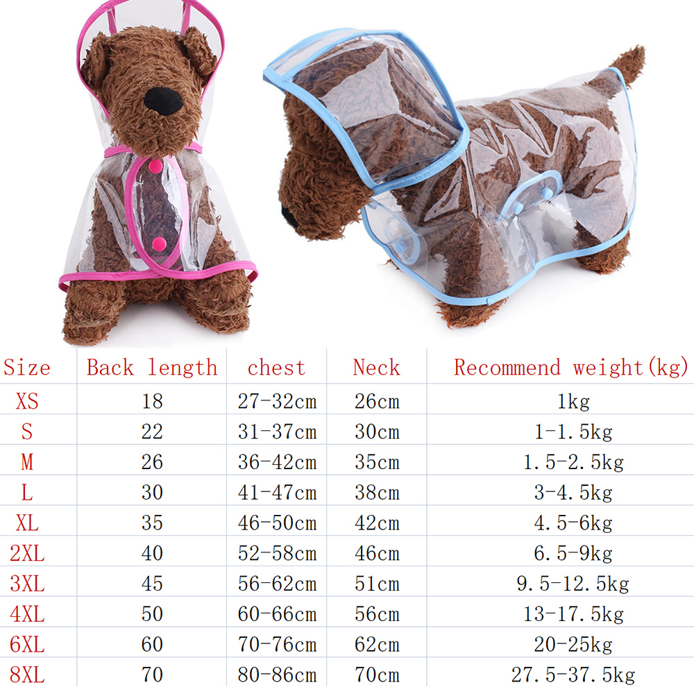 Xs-8XL Fashionable Pet Dog Clo - Dog Raincoat 리뷰 및 가격