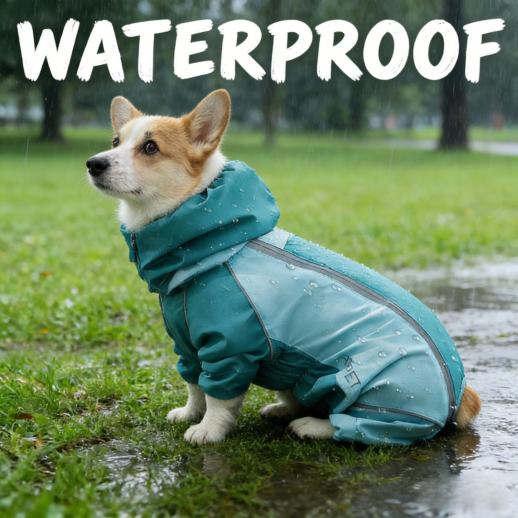 2026 Full Coverage Color Block - Dog Raincoat 리뷰 및 가격
