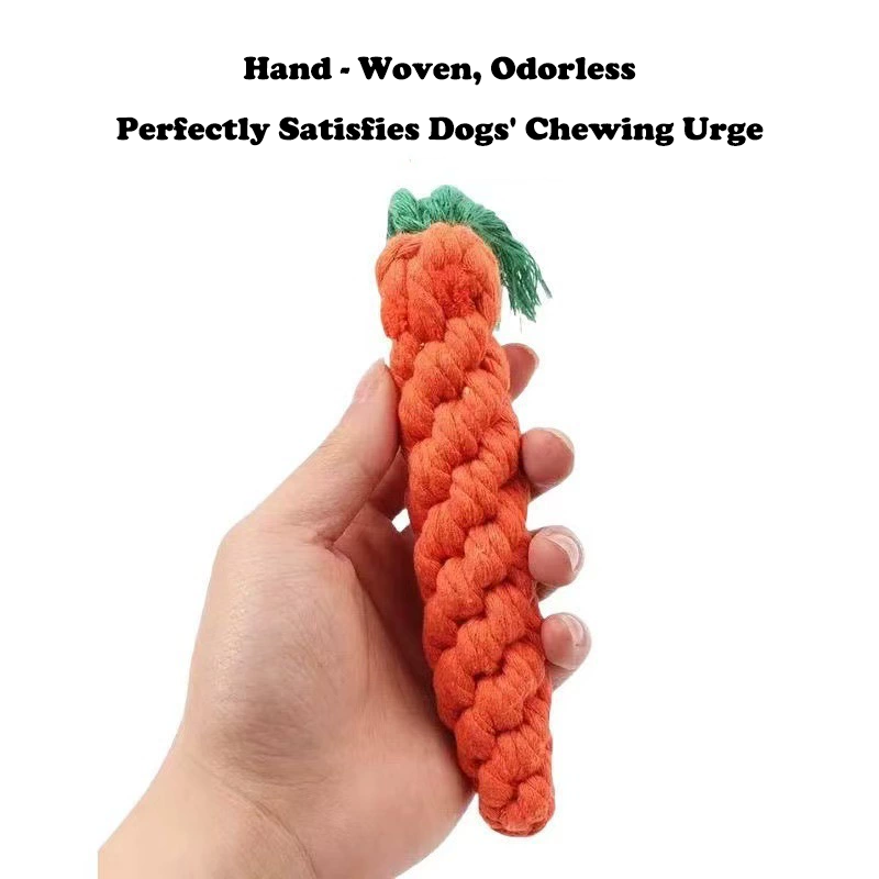 Carrot Shape Rope Knot Dog Toy - Pet Dental Chew Toy 리뷰 및 가격