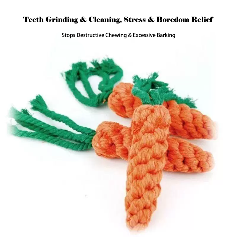Carrot Shape Rope Knot Dog Toy - Pet Dental Chew Toy 리뷰 및 가격