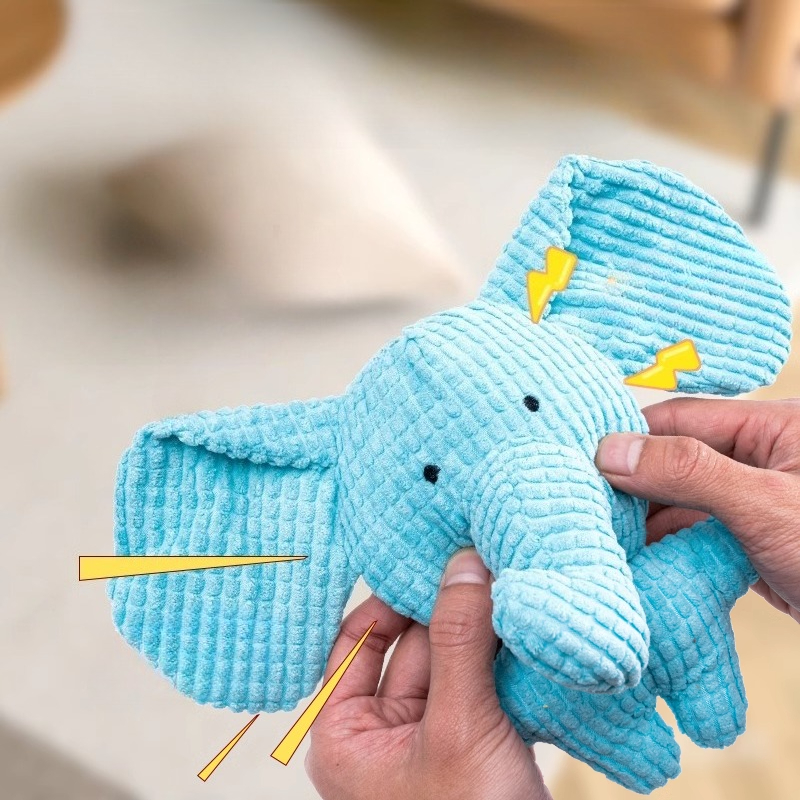Cute Plush Elephant Squeak Dog - Pet Dental Chew Toy 리뷰 및 가격